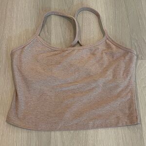 Beyond Yoga Spacedye Slim Racerback Cropped Tank Top - Chai/S